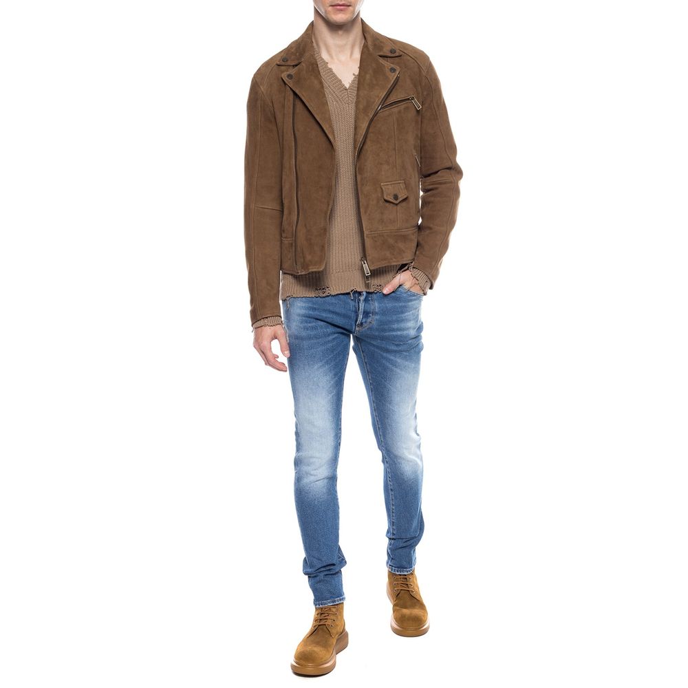 Dsquared² Blue Cotton Men's Distressed Jean $747.00 Dsquared² Luzworld