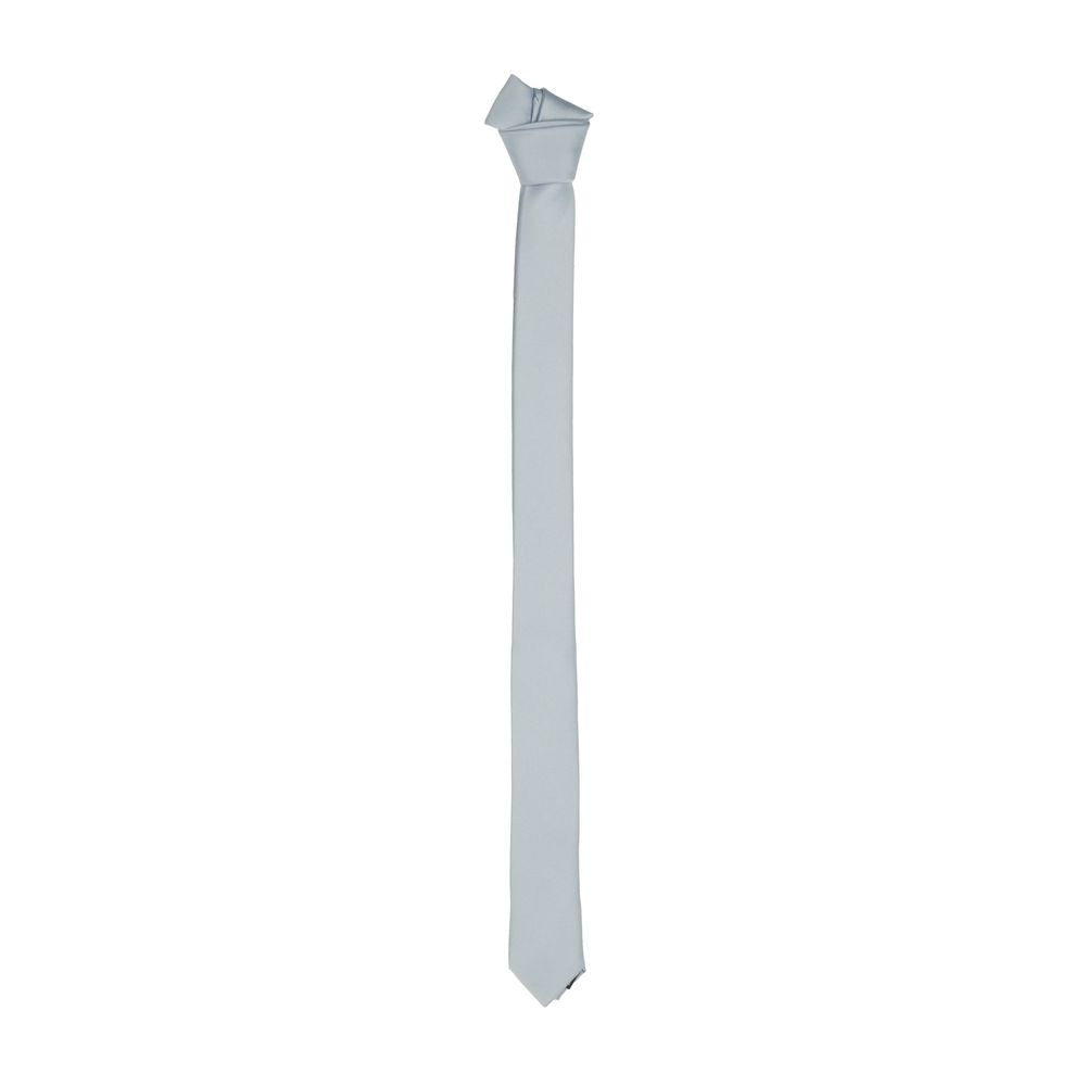 Emilio Romanelli Sleek Silk Slim Tie in Chic Gray $94.00 Emilio Romanelli Luzworld