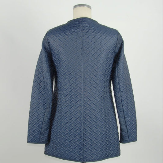 Emilio Romanelli Blue Polyester Women Jacket $219.00 Emilio Romanelli Luzworld