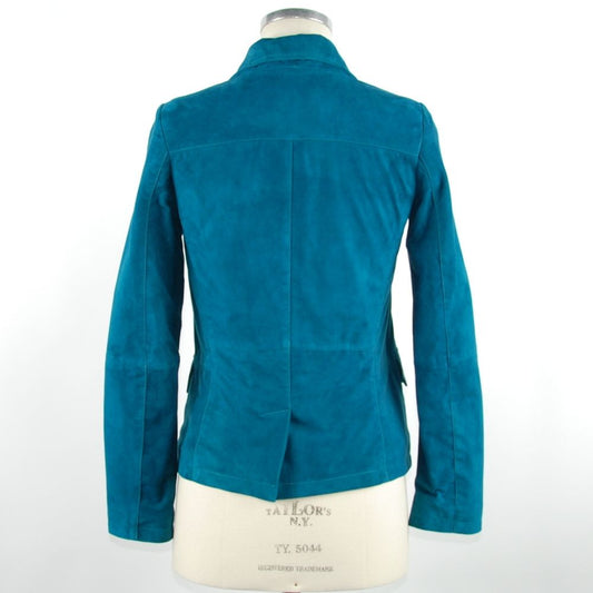 Emilio Romanelli Green Leather Women Jacket $826.00 Emilio Romanelli Luzworld