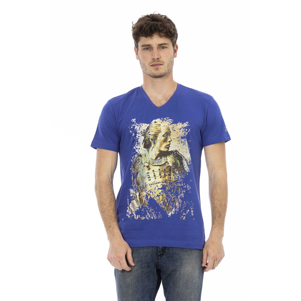 Trussardi Action "Blue Cotton Men T-Shirt" $130.00 Trussardi Action Luzworld