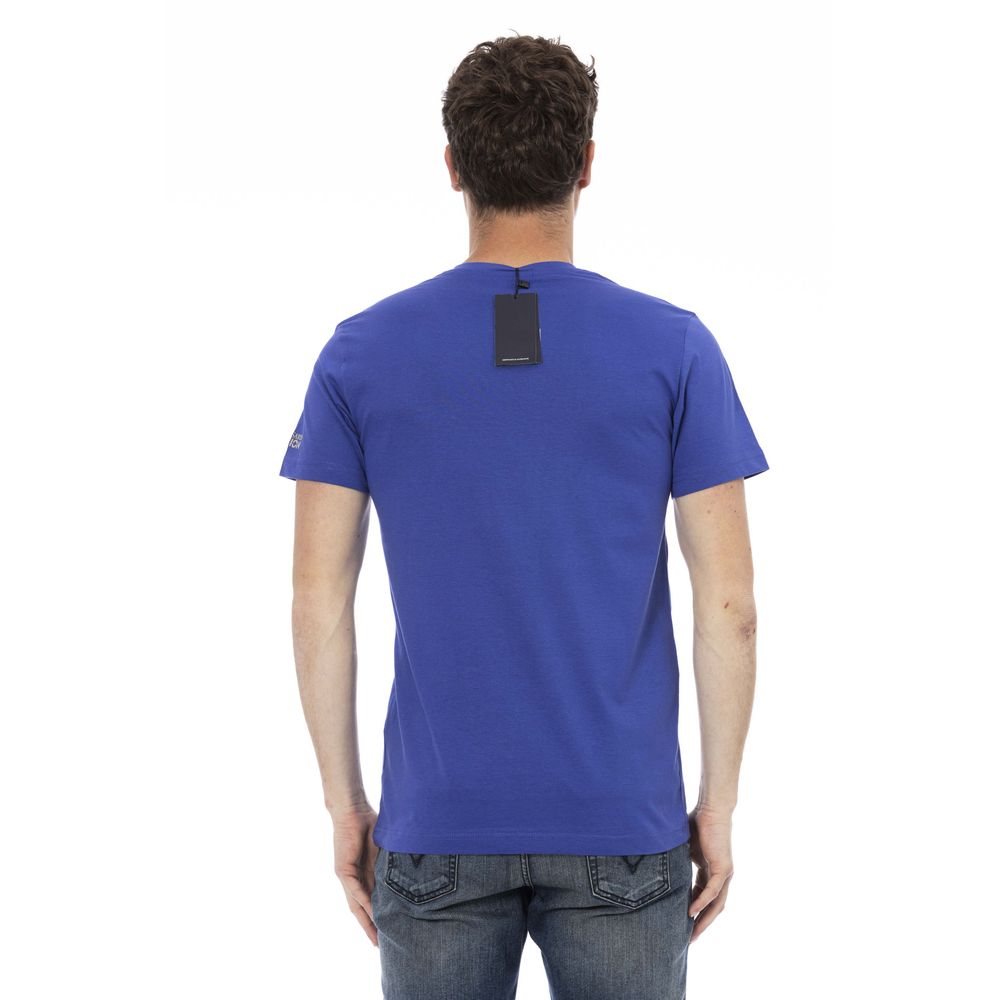Trussardi Action "Blue Cotton Men T-Shirt" $130.00 Trussardi Action Luzworld