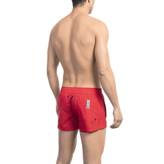 Bikkembergs Red Polyamide Men Swim Short $162.00 Bikkembergs Luzworld