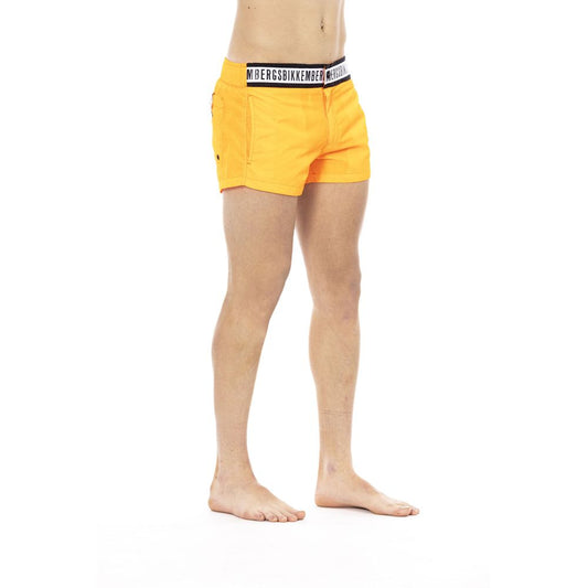 Bikkembergs Orange Polyamide Men Swim Short $162.00 Bikkembergs Luzworld