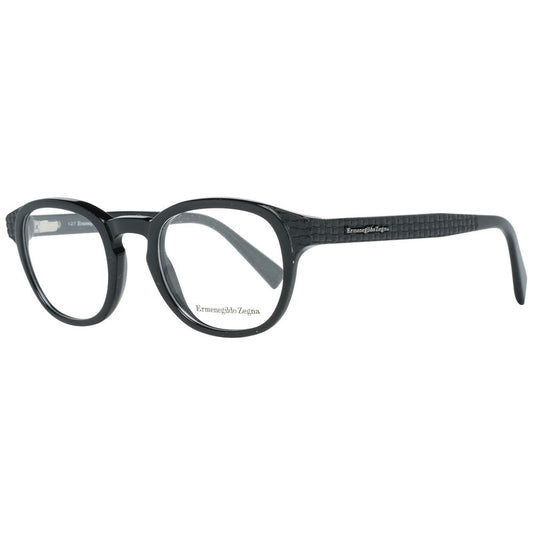 Ermenegildo Zegna Black Men Glasses Frame $505.00 Ermenegildo Zegna Luzworld