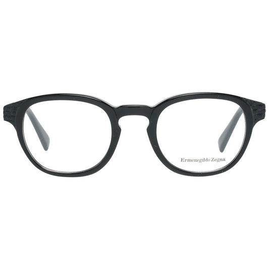 Ermenegildo Zegna Black Men Glasses Frame $505.00 Ermenegildo Zegna Luzworld