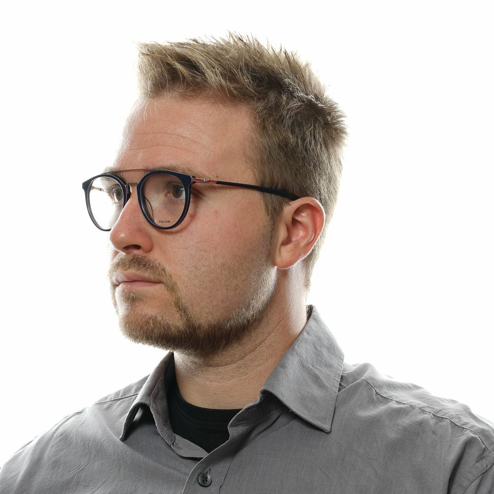 Police Blue Men Glasses Frame $476.00 Police Luzworld