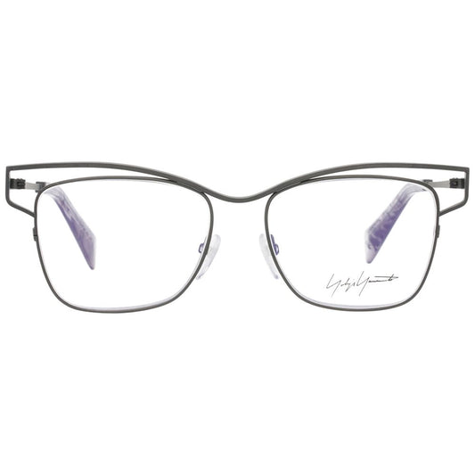 Yohji Yamamoto Gray Women Glasses Frame $828.00 Yohji Yamamoto Luzworld