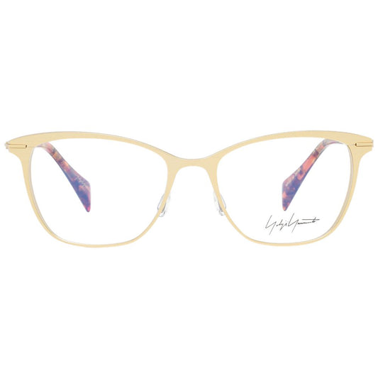 Yohji Yamamoto Gold Women Glasses Frame $841.00 Yohji Yamamoto Luzworld