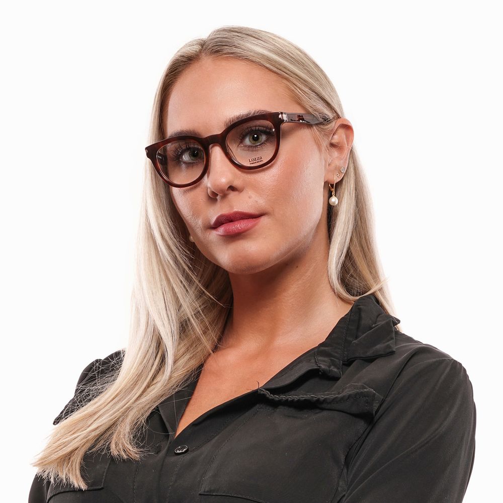 Lozza Brown Women Glasses Frame $231.00 Lozza Luzworld