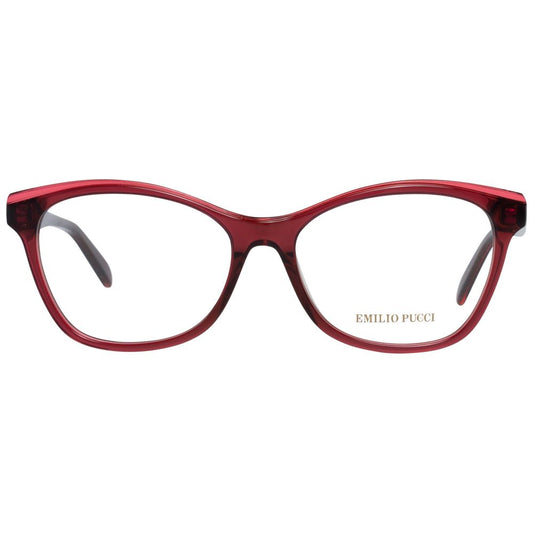 Emilio Pucci Red Women Glasses Frame $441.00 Emilio Pucci Luzworld