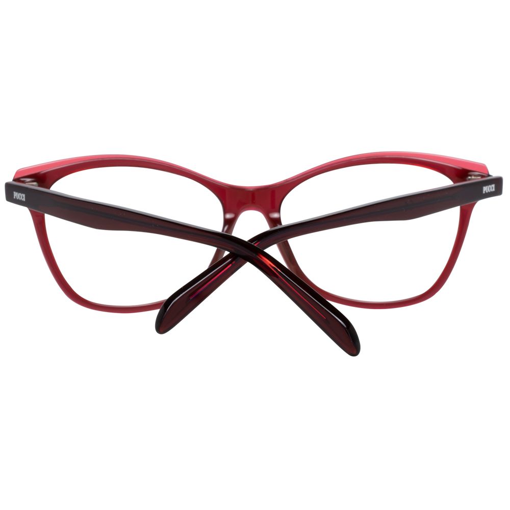 Emilio Pucci Red Women Glasses Frame $441.00 Emilio Pucci Luzworld