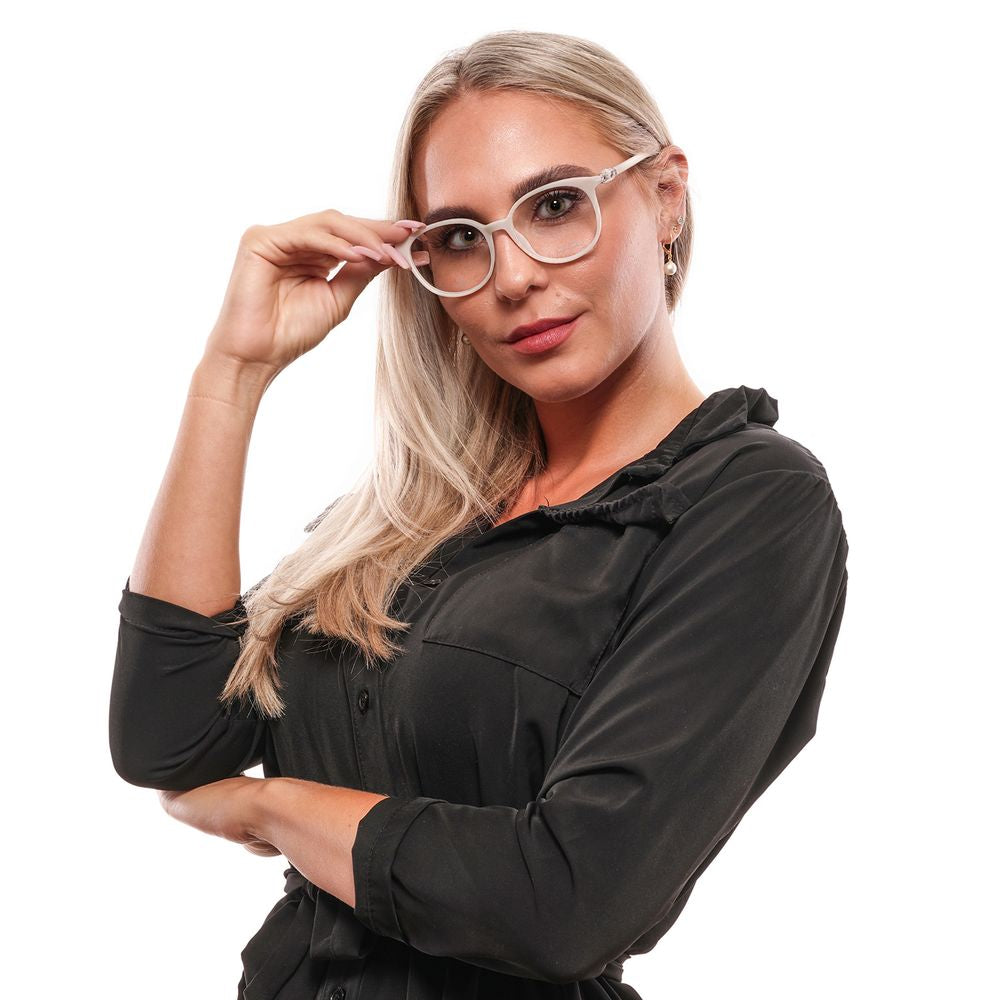 Swarovski White Women Glasses Frame $484.00 Swarovski Luzworld