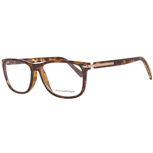 Ermenegildo Zegna Brown Men Glasses Frame $491.00 Ermenegildo Zegna Luzworld