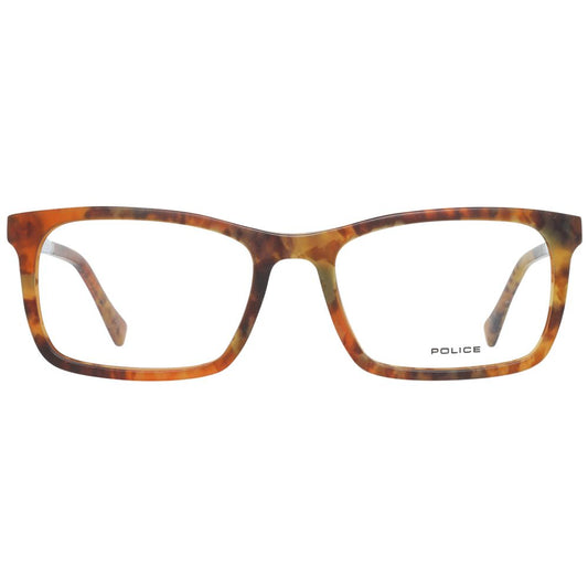 Police Brown Men Glasses Frame $484.00 Police Luzworld