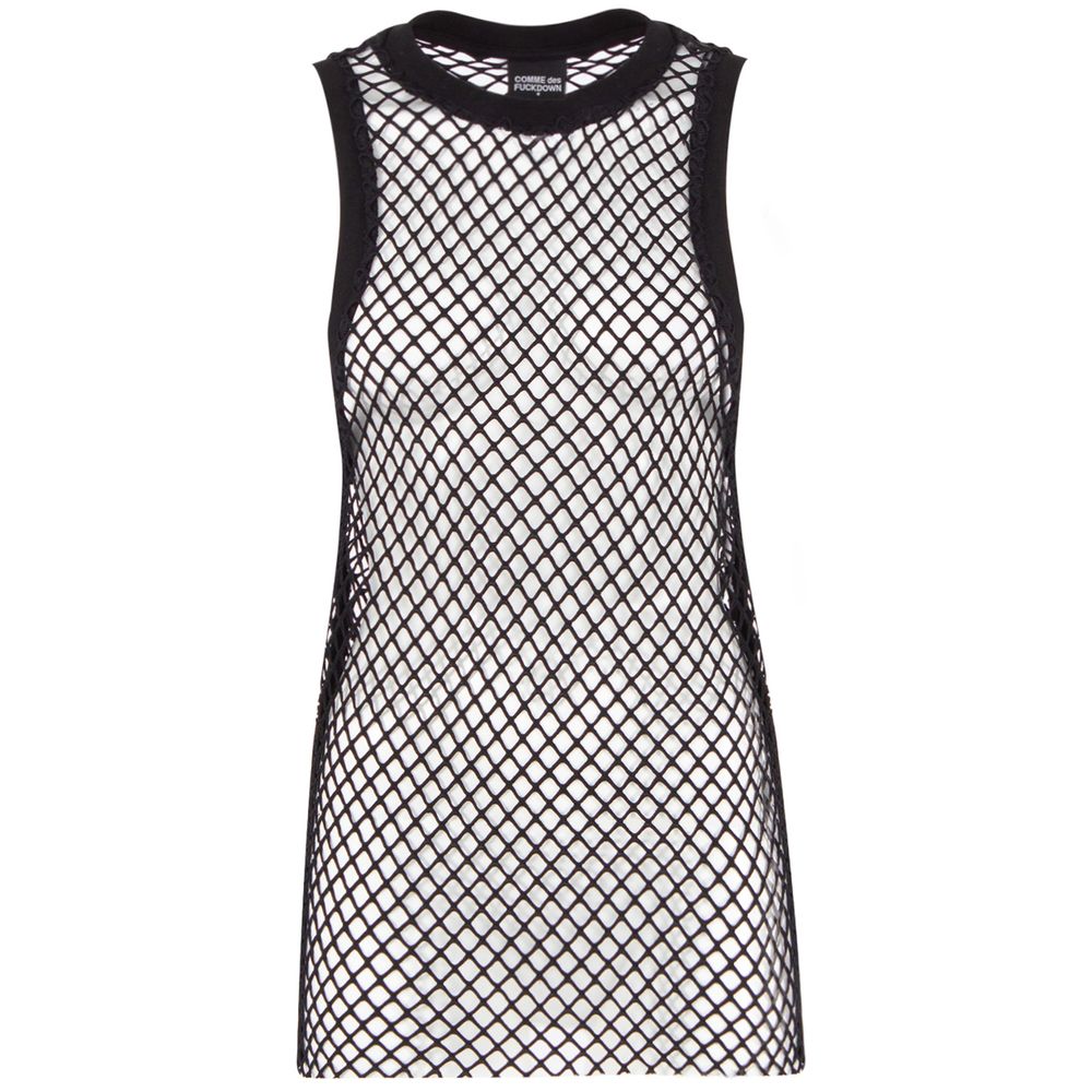 Comme Des Fuckdown Black Polyester Women Tank Top $189.00 Comme Des Fuckdown Luzworld