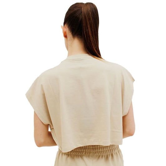 Comme Des Fuckdown Beige Cotton Women T-Shirt $142.00 Comme Des Fuckdown Luzworld