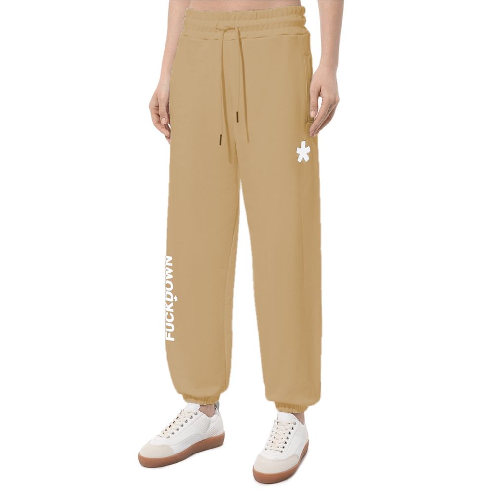 Comme Des Fuckdown Brown Cotton Women Pants $194.00 Comme Des Fuckdown Luzworld