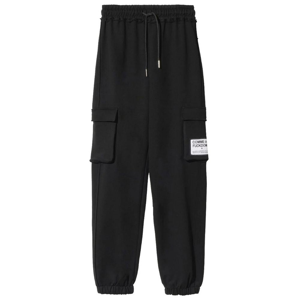 Comme Des Fuckdown Black Cotton Women Pant $242.00 Comme Des Fuckdown Luzworld
