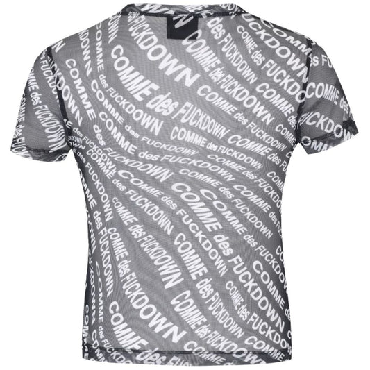 Comme Des Fuckdown Black Polyester Women T-Shirt $136.00 Comme Des Fuckdown Luzworld
