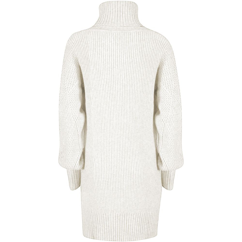 Yes Zee White Marabou Women Dress $184.00 Yes Zee Luzworld