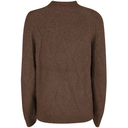 Yes Zee Brown Acrylic Women Sweater $170.00 Yes Zee Luzworld