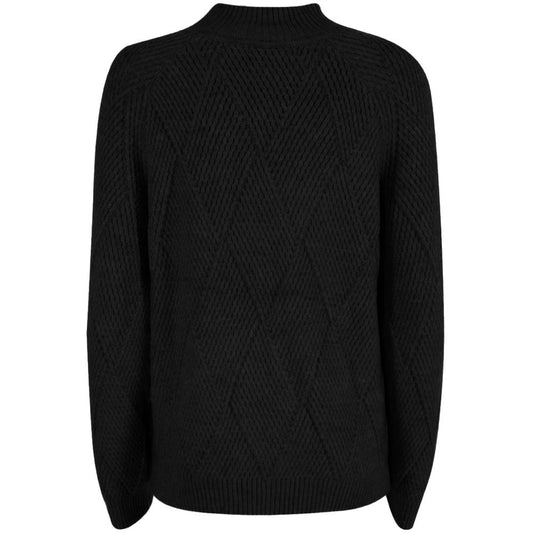 Yes Zee Black Acrylic Women Sweater $170.00 Yes Zee Luzworld
