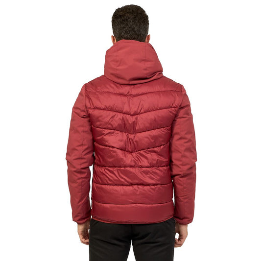 Yes Zee Red Nylon Men Jacket $221.00 Yes Zee Luzworld