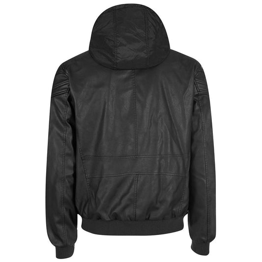 Yes Zee Black Polyethylene Men's Jacket $262.00 Yes Zee Luzworld