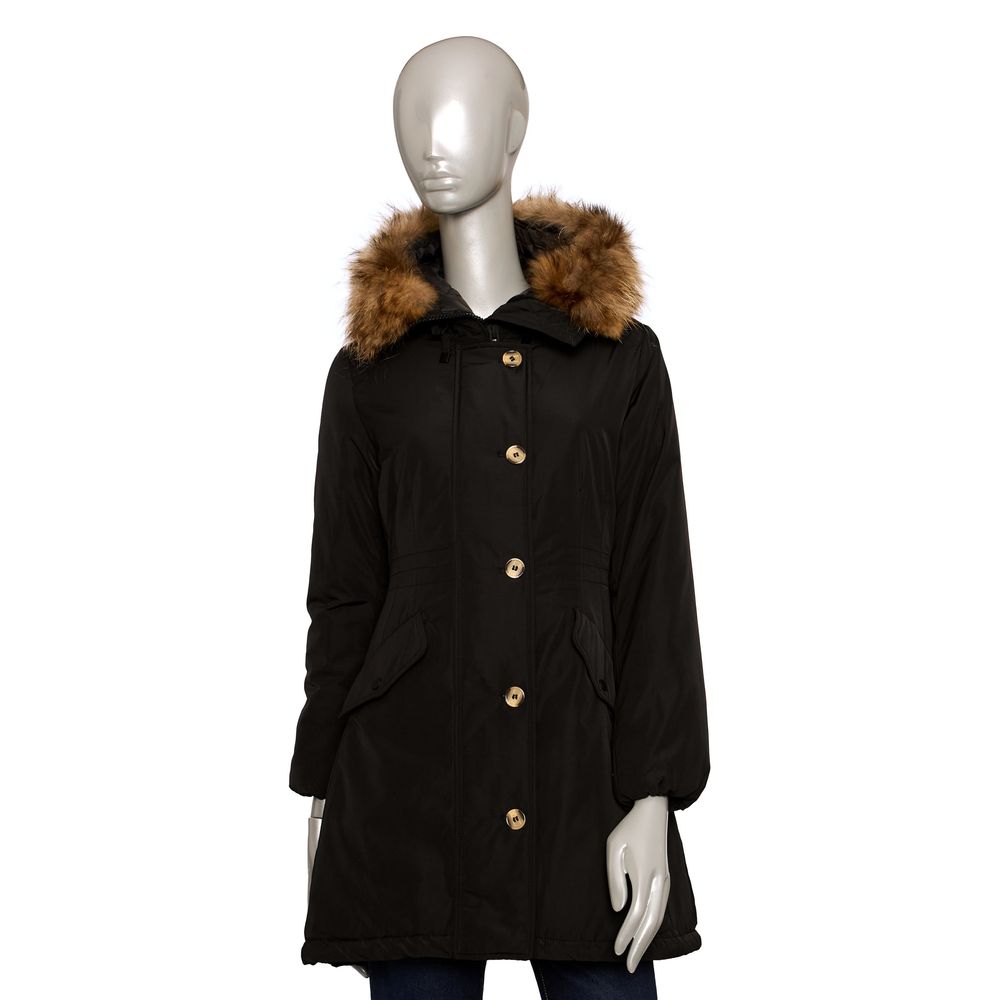 Baldinini Trend Black Polyester Women Jacket $696.00 Baldinini Trend Luzworld