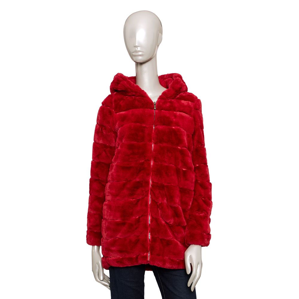 Baldinini Trend Red Polyester Women's Jacket $646.00 Baldinini Trend Luzworld