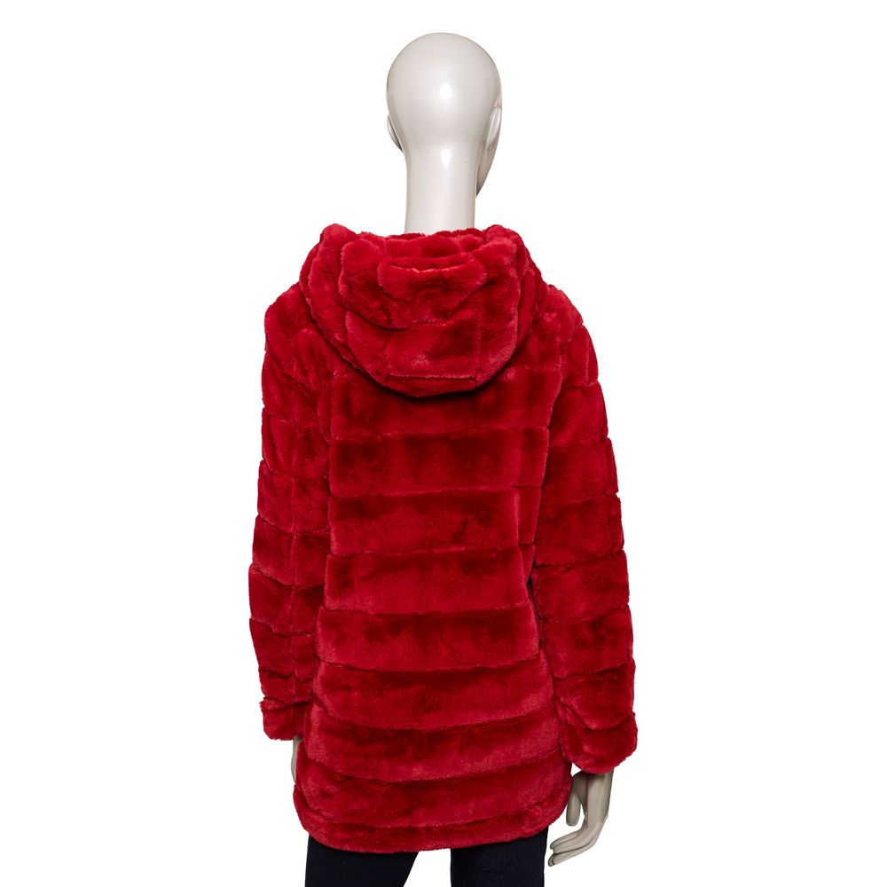 Baldinini Trend Red Polyester Women's Jacket $646.00 Baldinini Trend Luzworld