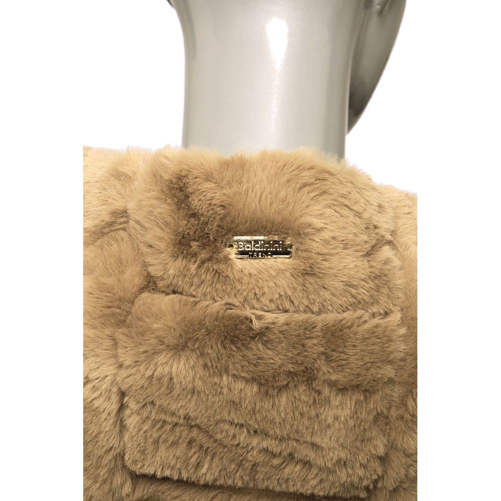 Baldinini Trend Beige Polyester Women Jacket $646.00 Baldinini Trend Luzworld
