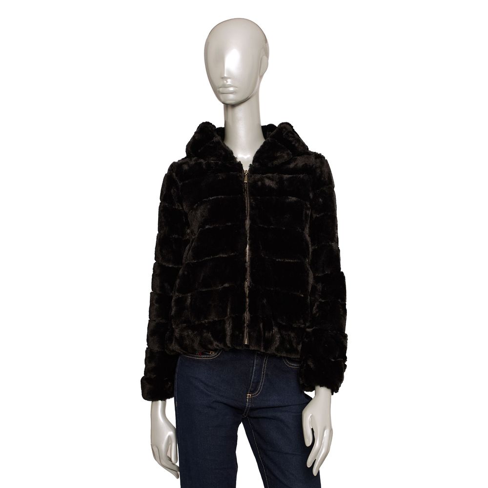 Baldinini Trend Black Polyester Women Jacket $586.00 Baldinini Trend Luzworld