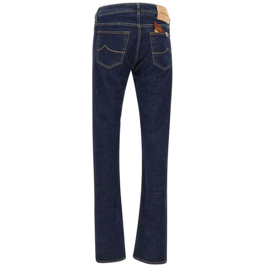 Jacob Cohen Blue Stretch Denim Men's Jeans $492.00 Jacob Cohen Luzworld