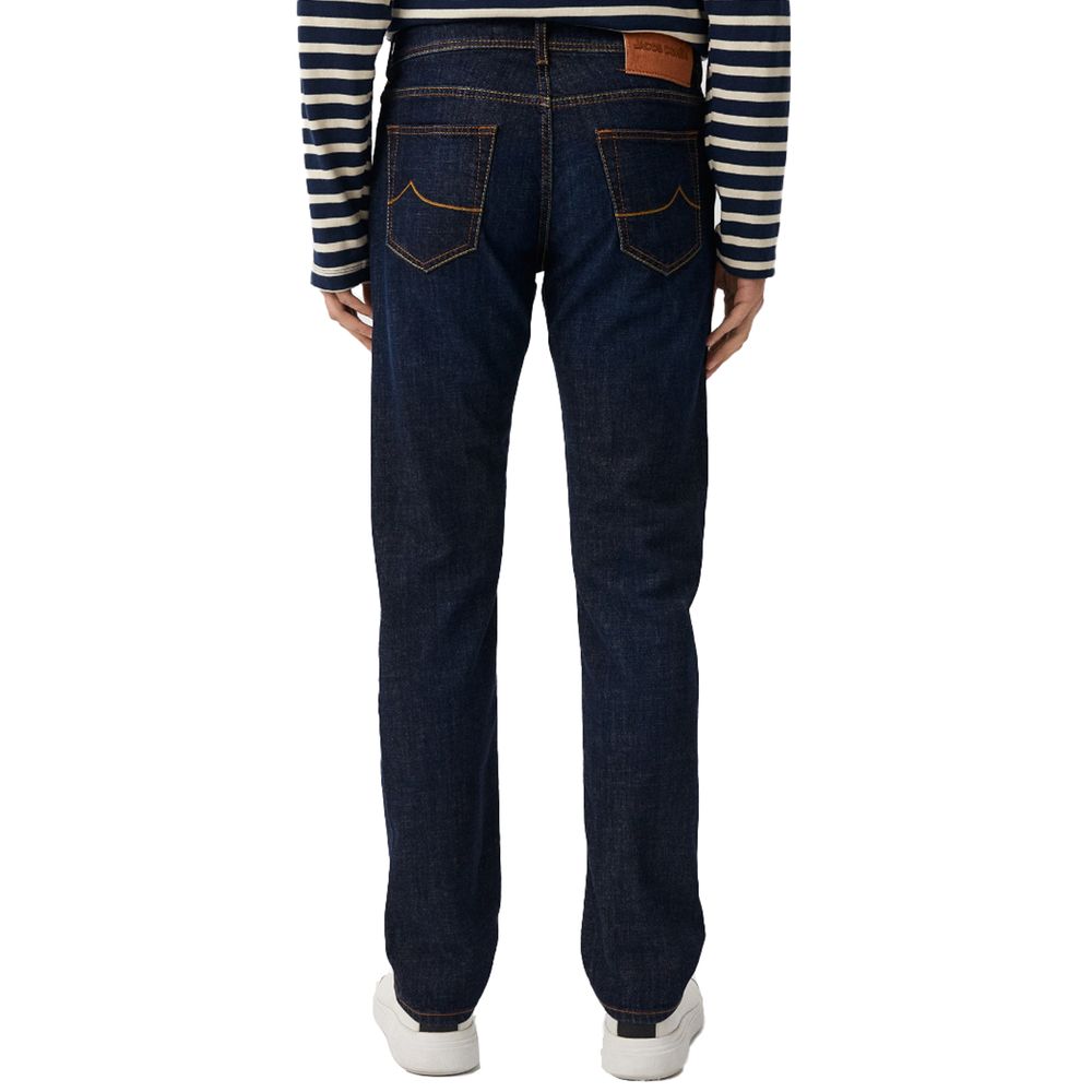 Jacob Cohen Blue Cotton Men Jeans $709.00 Jacob Cohen Luzworld