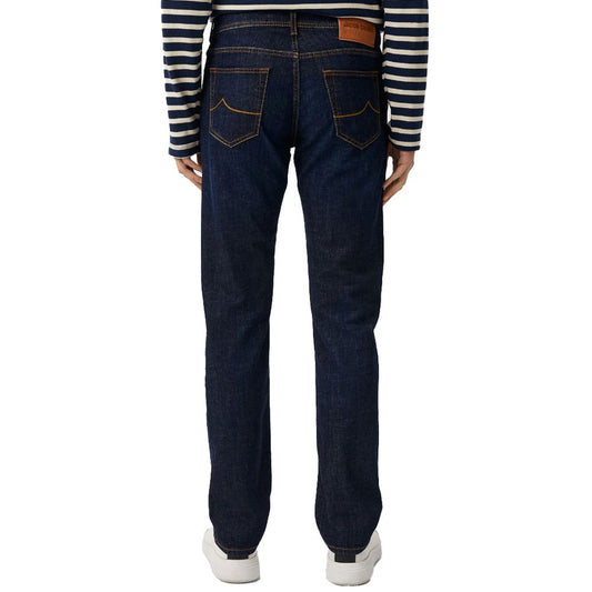 Jacob Cohen Blue Cotton Men Jeans $709.00 Jacob Cohen Luzworld