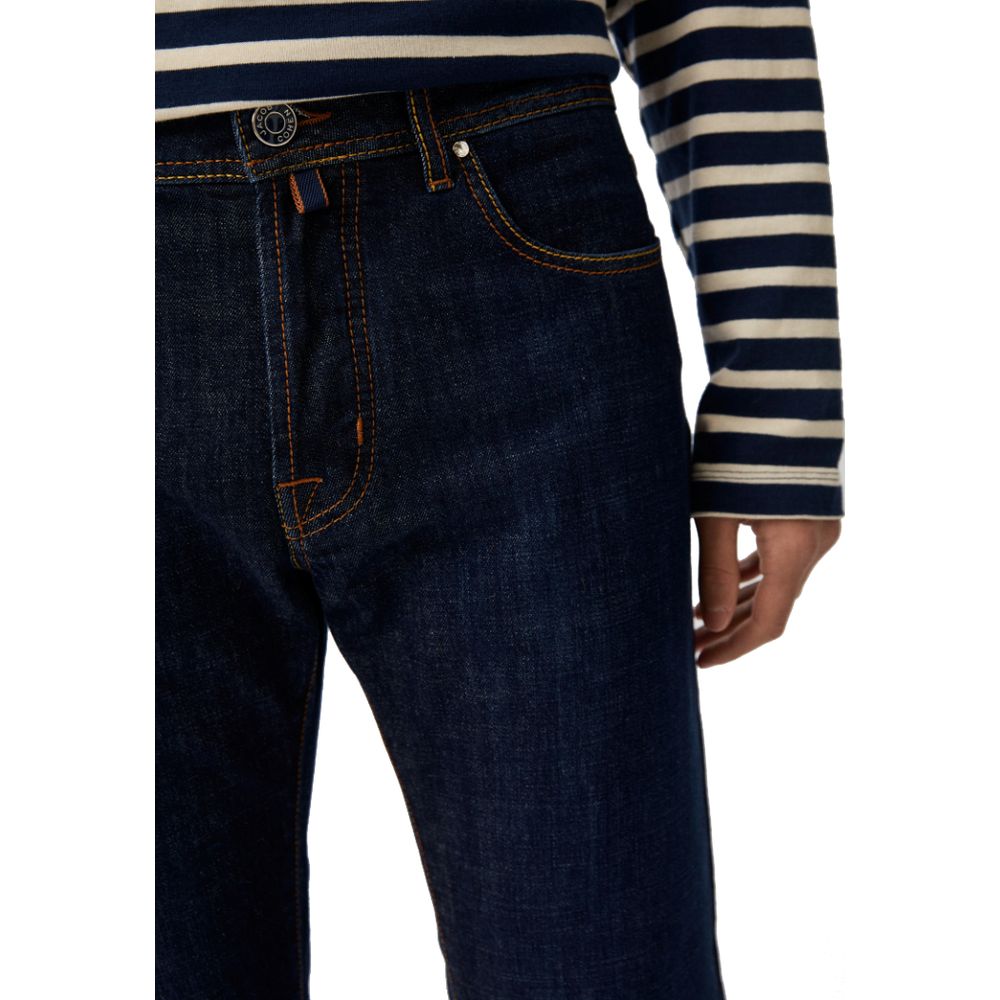 Jacob Cohen Blue Cotton Men Jeans $709.00 Jacob Cohen Luzworld