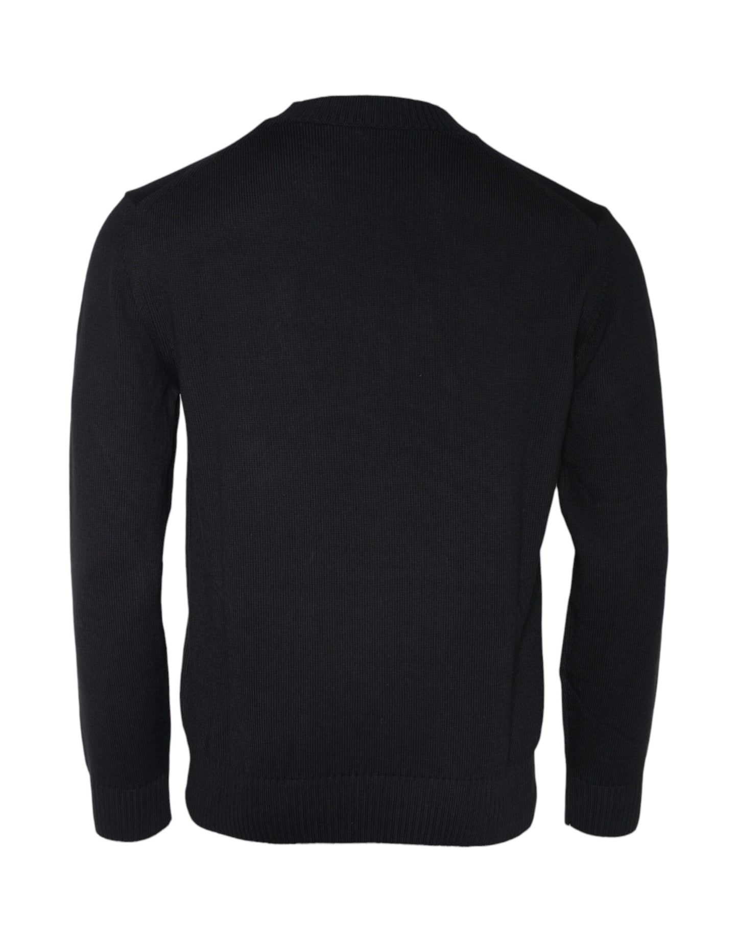 Versace Black Medusa Embroidery Crew Neck Pullover Sweater $1874.00 Versace Luzworld