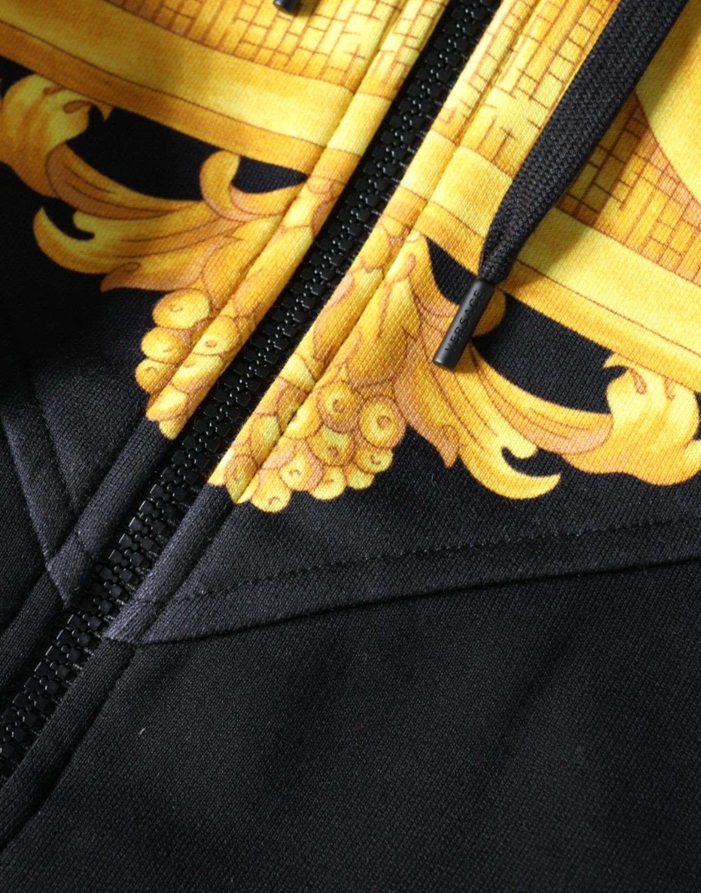 Versace Black Medusa Print Cotton Full Zip HoodieSweatshirt Sweater $1293.00 Versace Luzworld