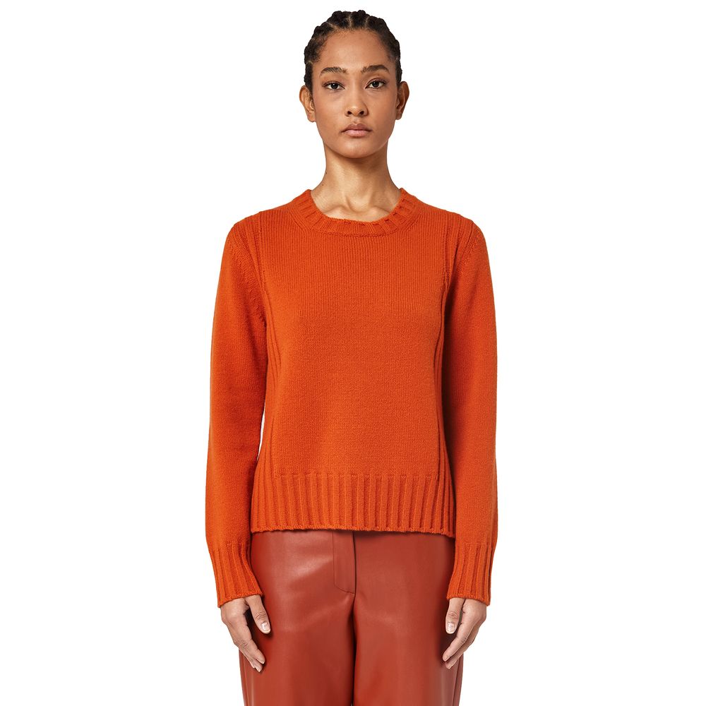 Alpha Studio Orange Cashmere Sweater $892.00 Alpha Studio Luzworld