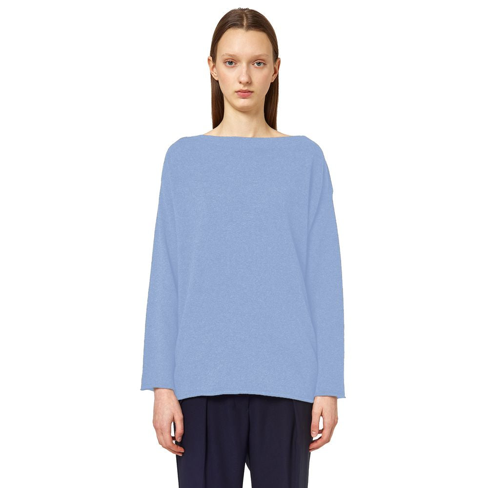 Alpha Studio Light Blue Cashmere Women Sweater $741.00 Alpha Studio Luzworld