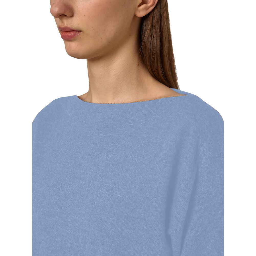 Alpha Studio Light Blue Cashmere Women Sweater $741.00 Alpha Studio Luzworld