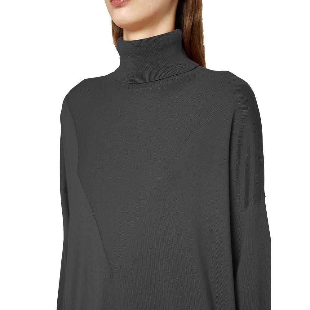 Alpha Studio Gray Silk Sweater $676.00 Alpha Studio Luzworld