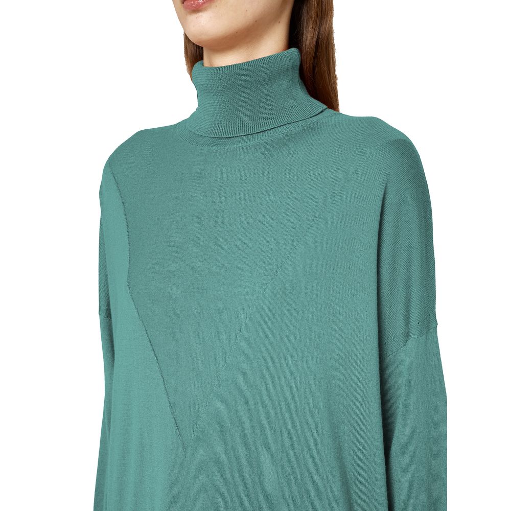 Alpha Studio Green Silk Sweater $676.00 Alpha Studio Luzworld