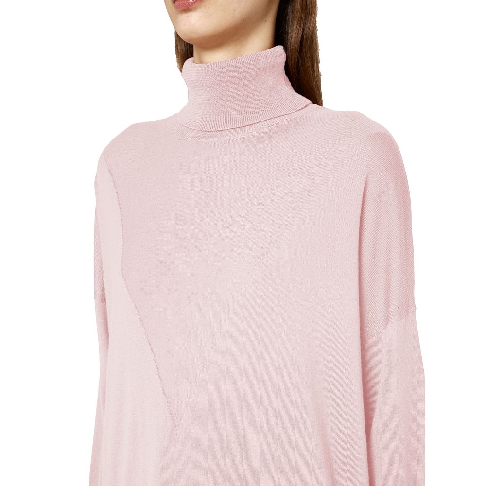Alpha Studio Pink Silk Sweater $676.00 Alpha Studio Luzworld