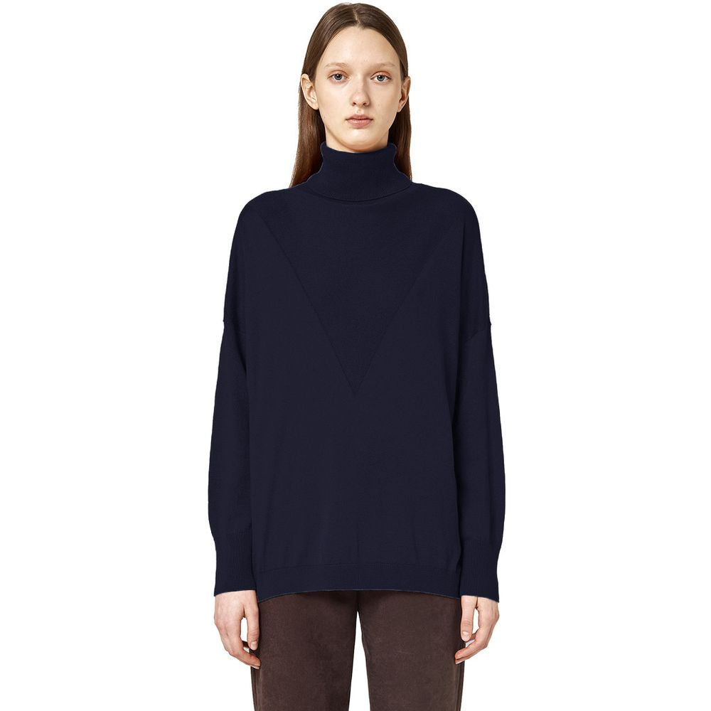 Alpha Studio Blue Silk Sweater $676.00 Alpha Studio Luzworld