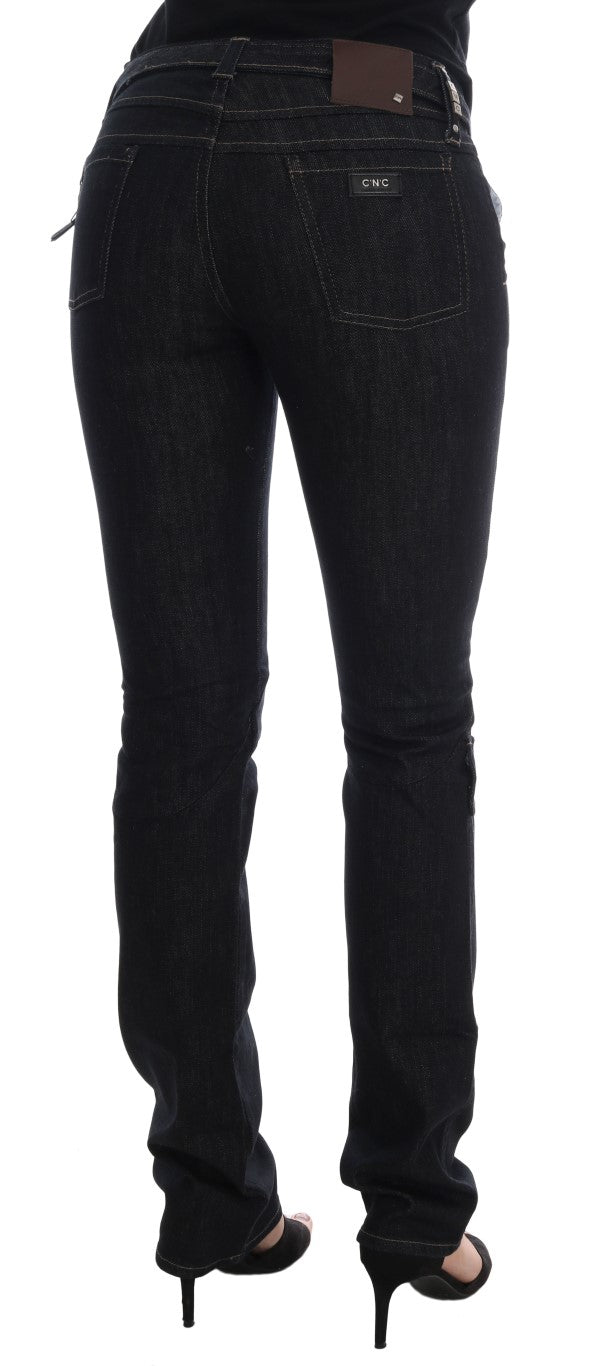 Costume National Blue Cotton Stretch Slim Fit Jeans $537.00 Costume National Luzworld
