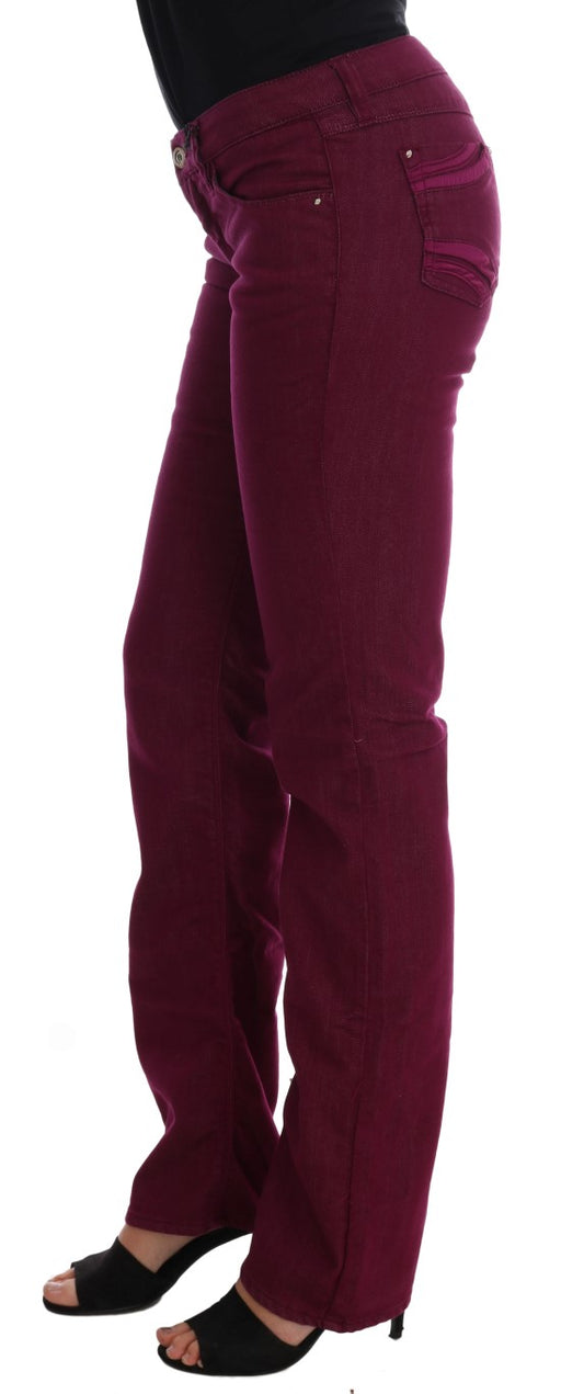 Costume National Red Wash Cotton Stretch Denim Jeans $537.00 Costume National Luzworld