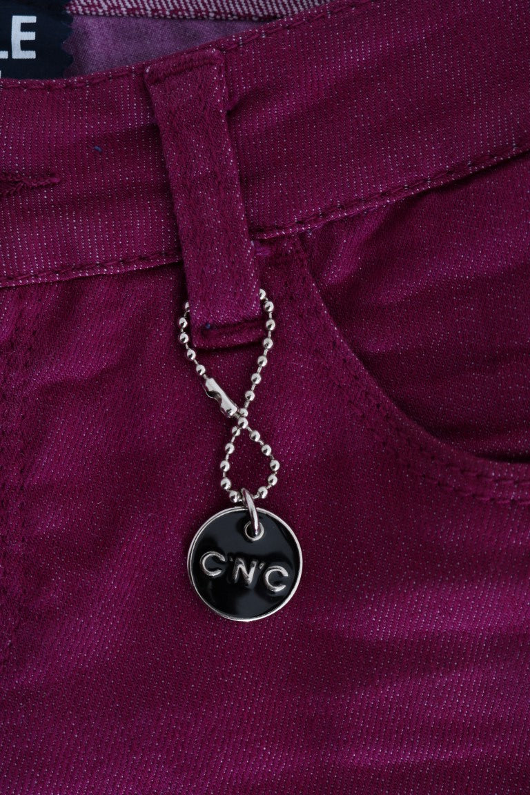 Costume National Purple Cotton Stretch Slim Denim Jeans $537.00 Costume National Luzworld